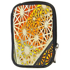 Abstract Starburst Background Wallpaper Of Metal Starburst Decoration With Orange And Yellow Back Compact Camera Cases by Nexatart