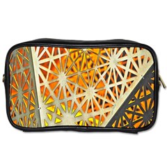 Abstract Starburst Background Wallpaper Of Metal Starburst Decoration With Orange And Yellow Back Toiletries Bags 2-side by Nexatart