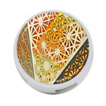 Abstract Starburst Background Wallpaper Of Metal Starburst Decoration With Orange And Yellow Back 4-Port USB Hub (One Side) Front