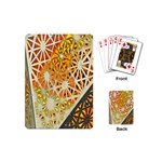 Abstract Starburst Background Wallpaper Of Metal Starburst Decoration With Orange And Yellow Back Playing Cards (Mini)  Back