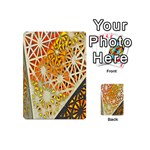 Abstract Starburst Background Wallpaper Of Metal Starburst Decoration With Orange And Yellow Back Playing Cards 54 (Mini)  Back