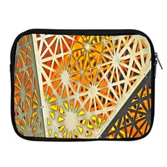 Abstract Starburst Background Wallpaper Of Metal Starburst Decoration With Orange And Yellow Back Apple Ipad 2/3/4 Zipper Cases by Nexatart