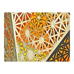 Abstract Starburst Background Wallpaper Of Metal Starburst Decoration With Orange And Yellow Back Double Sided Flano Blanket (Mini)  35 x27  Blanket Front