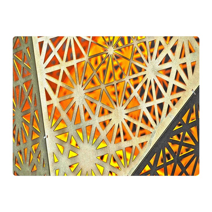 Abstract Starburst Background Wallpaper Of Metal Starburst Decoration With Orange And Yellow Back Double Sided Flano Blanket (Mini) 