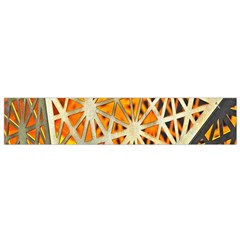 Abstract Starburst Background Wallpaper Of Metal Starburst Decoration With Orange And Yellow Back Flano Scarf (small) by Nexatart