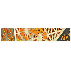 Abstract Starburst Background Wallpaper Of Metal Starburst Decoration With Orange And Yellow Back Flano Scarf (large) by Nexatart