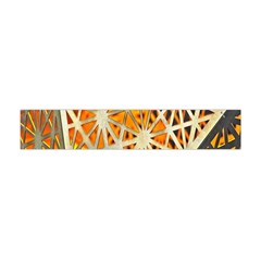 Abstract Starburst Background Wallpaper Of Metal Starburst Decoration With Orange And Yellow Back Flano Scarf (mini) by Nexatart