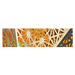 Abstract Starburst Background Wallpaper Of Metal Starburst Decoration With Orange And Yellow Back Satin Scarf (oblong) by Nexatart