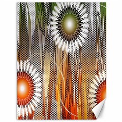 Floral Abstract Pattern Background Canvas 36  X 48   by Nexatart