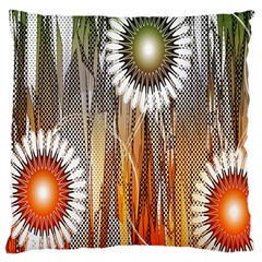 Floral Abstract Pattern Background Large Cushion Case (one Side) by Nexatart