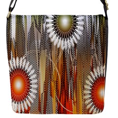 Floral Abstract Pattern Background Flap Messenger Bag (s) by Nexatart