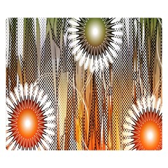 Floral Abstract Pattern Background Double Sided Flano Blanket (small)  by Nexatart