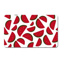 Fruit Watermelon Seamless Pattern Magnet (rectangular) by Nexatart