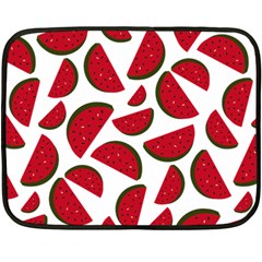 Fruit Watermelon Seamless Pattern Double Sided Fleece Blanket (mini)  by Nexatart