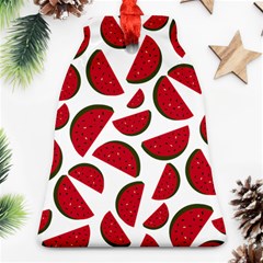 Fruit Watermelon Seamless Pattern Ornament (bell) by Nexatart