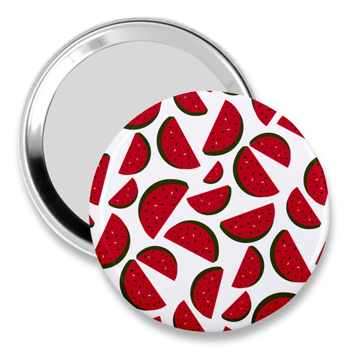 Fruit Watermelon Seamless Pattern 3  Handbag Mirrors