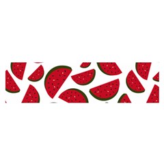 Fruit Watermelon Seamless Pattern Satin Scarf (oblong) by Nexatart