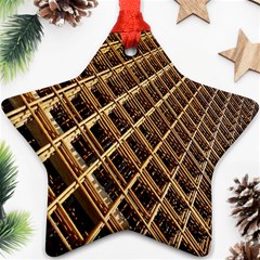 Construction Site Rusty Frames Making A Construction Site Abstract Ornament (star) by Nexatart