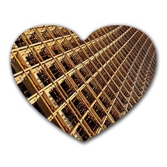 Construction Site Rusty Frames Making A Construction Site Abstract Heart Mousepads by Nexatart