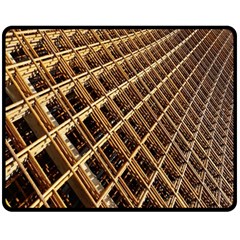 Construction Site Rusty Frames Making A Construction Site Abstract Fleece Blanket (medium)  by Nexatart