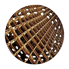 Construction Site Rusty Frames Making A Construction Site Abstract Round Filigree Ornament (two Sides) by Nexatart