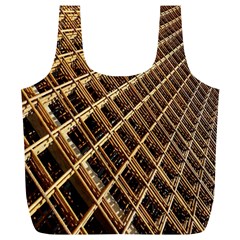 Construction Site Rusty Frames Making A Construction Site Abstract Full Print Recycle Bags (l)  by Nexatart