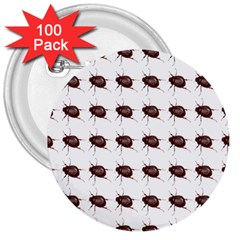 Insect Pattern 3  Buttons (100 Pack)  by Nexatart