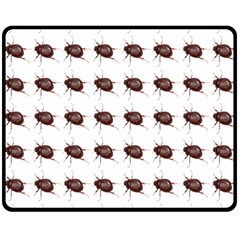 Insect Pattern Double Sided Fleece Blanket (medium)  by Nexatart