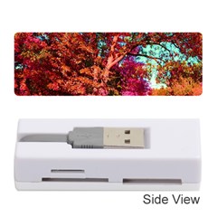 Abstract Fall Trees Saturated With Orange Pink And Turquoise Memory Card Reader (stick)  by Nexatart