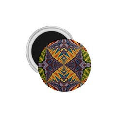 Kaleidoscopic Pattern Colorful Kaleidoscopic Pattern With Fabric Texture 1 75  Magnets by Nexatart