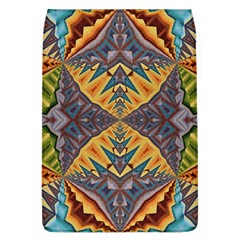 Kaleidoscopic Pattern Colorful Kaleidoscopic Pattern With Fabric Texture Flap Covers (l)  by Nexatart