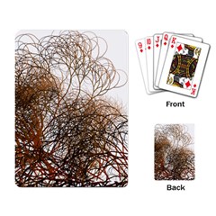 Digitally Painted Colourful Winter Branches Illustration Playing Card by Nexatart