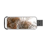 Digitally Painted Colourful Winter Branches Illustration Portable USB Flash (Two Sides) Front