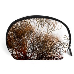 Digitally Painted Colourful Winter Branches Illustration Accessory Pouches (large)  by Nexatart