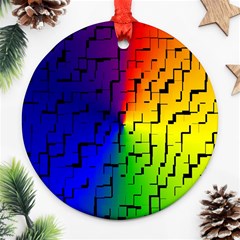 A Creative Colorful Background Ornament (round) by Nexatart