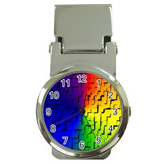 A Creative Colorful Background Money Clip Watches by Nexatart