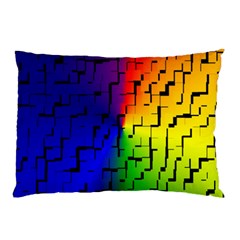 A Creative Colorful Background Pillow Case by Nexatart