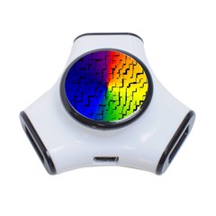 A Creative Colorful Background 3-port Usb Hub by Nexatart