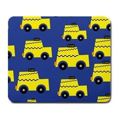 A Fun Cartoon Taxi Cab Tiling Pattern Large Mousepads by Nexatart