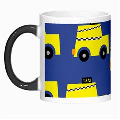 A Fun Cartoon Taxi Cab Tiling Pattern Morph Mugs by Nexatart