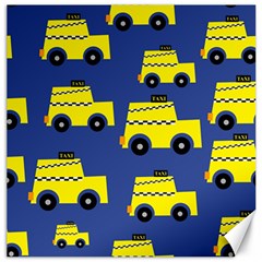 A Fun Cartoon Taxi Cab Tiling Pattern Canvas 16  x 16  