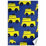 A Fun Cartoon Taxi Cab Tiling Pattern Canvas 20  x 30   19.62 x28.9  Canvas - 1