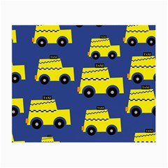 A Fun Cartoon Taxi Cab Tiling Pattern Small Glasses Cloth (2-side) by Nexatart