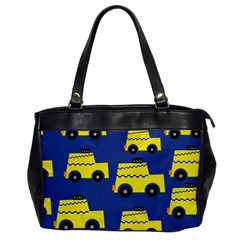 A Fun Cartoon Taxi Cab Tiling Pattern Office Handbags by Nexatart