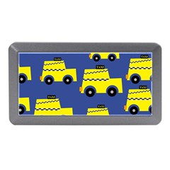 A Fun Cartoon Taxi Cab Tiling Pattern Memory Card Reader (Mini)