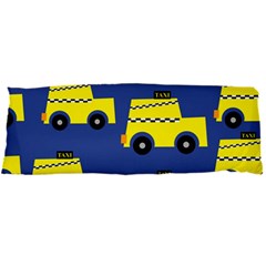 A Fun Cartoon Taxi Cab Tiling Pattern Body Pillow Case Dakimakura (two Sides) by Nexatart