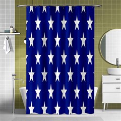 Starry Header Shower Curtain 48  X 72  (small)  by Nexatart