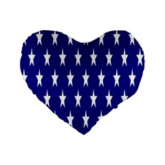 Starry Header Standard 16  Premium Heart Shape Cushions by Nexatart