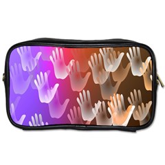 Clipart Hands Background Pattern Toiletries Bags