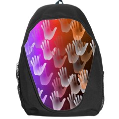 Clipart Hands Background Pattern Backpack Bag by Nexatart